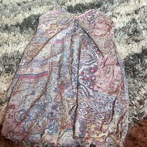 pretty pattern dress size large but fits medium